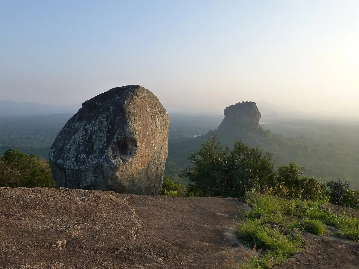 The view from Pidurangala at sunrise