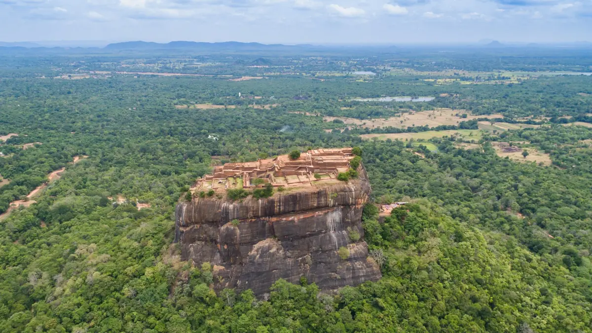 Aerial view of Sigiriya