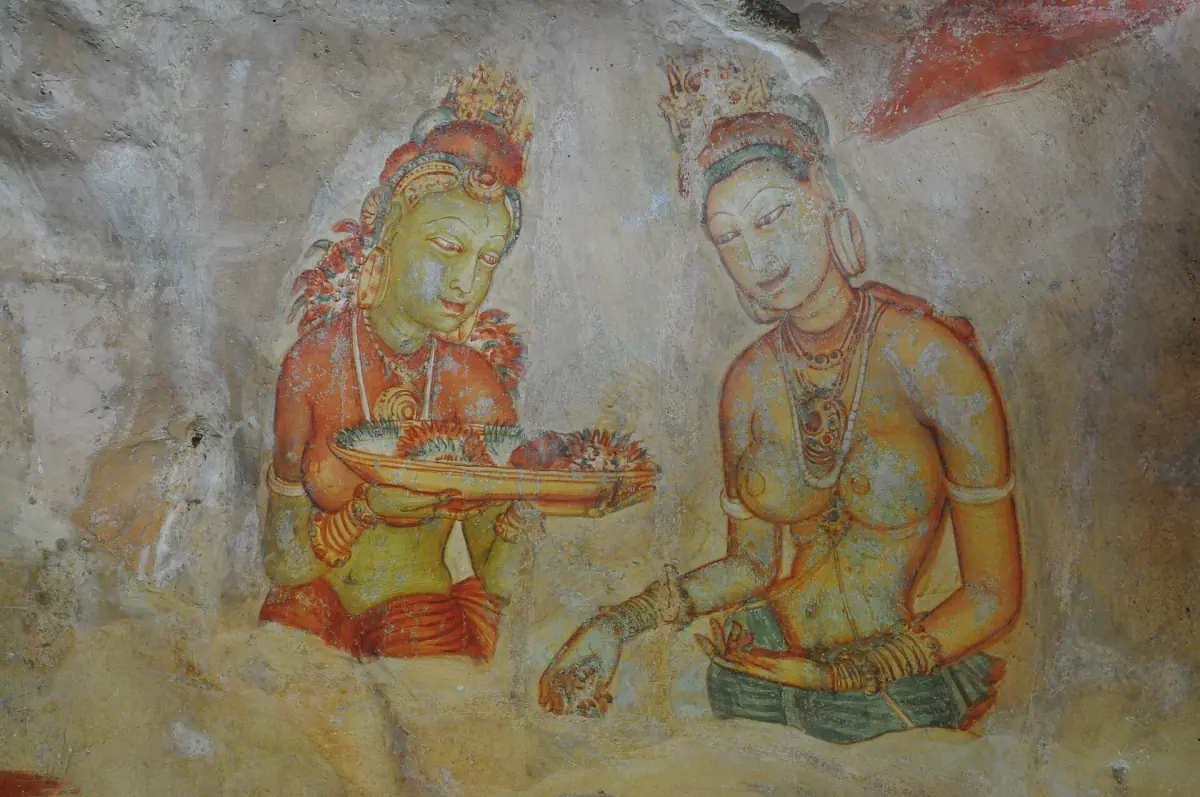 The Sigiriya frescoes