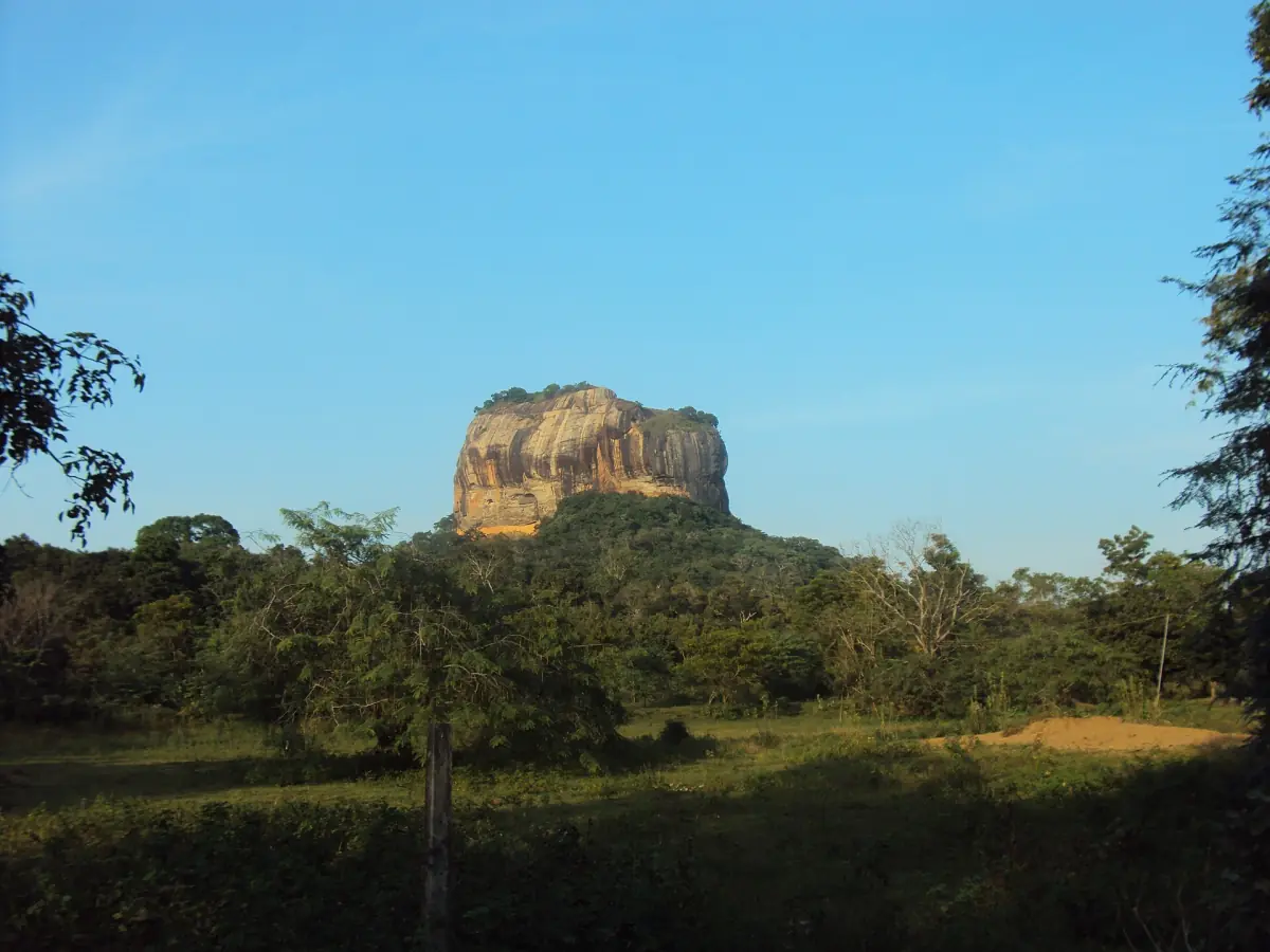 Sigiriya rising from the plain