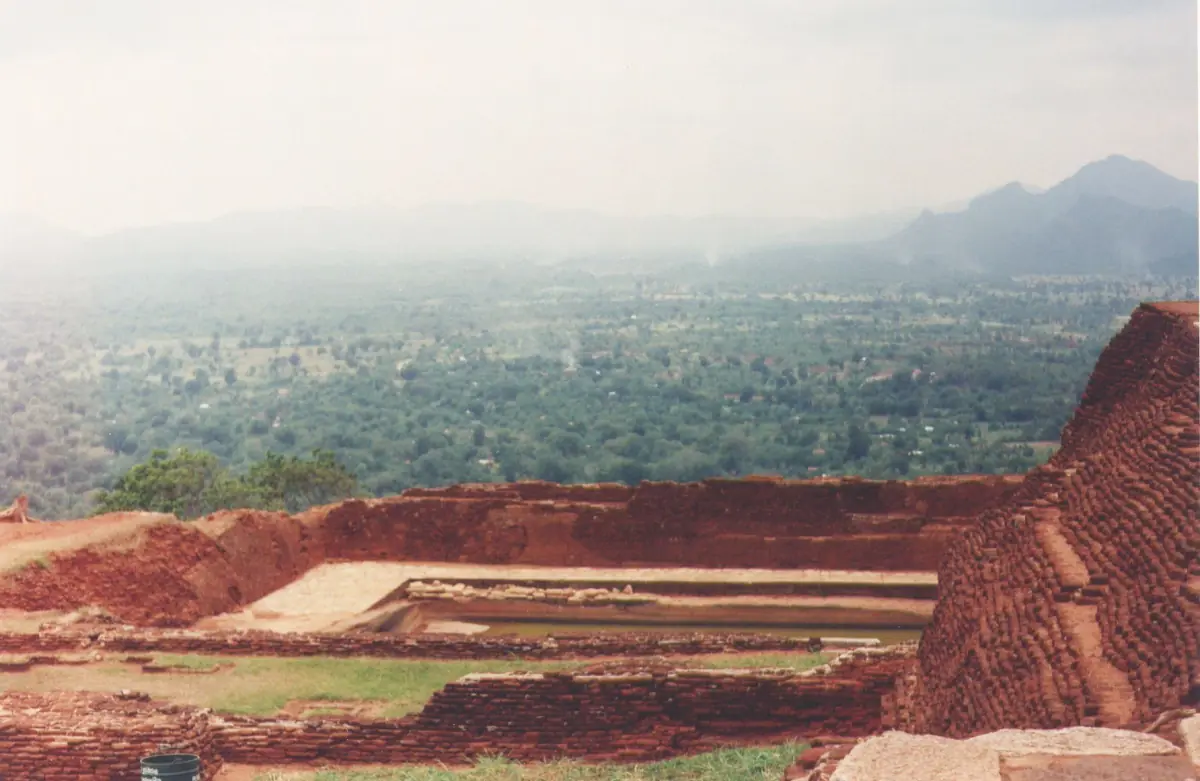 Ruins on the summit of Sigiriya